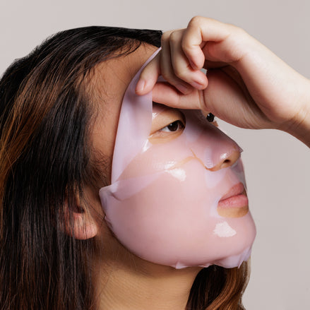 Masques gel au collagène rose PDRN - paquet de 3