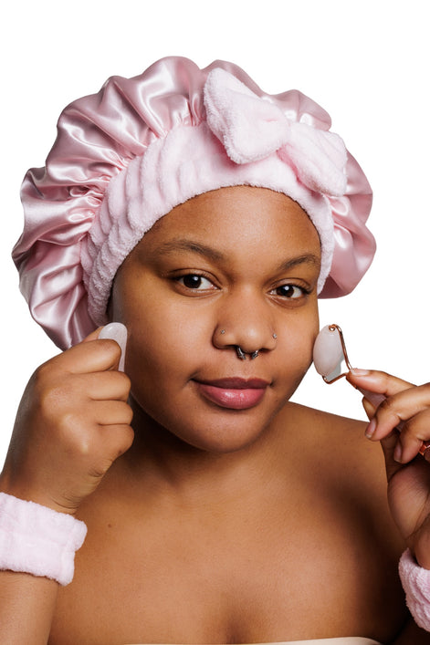 LAURKA 2-in-1 Spa Headband Hair Bonnet